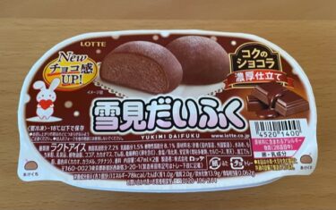 雪見だいふくコクのショコラ　濃厚仕立て　食べてみました😋